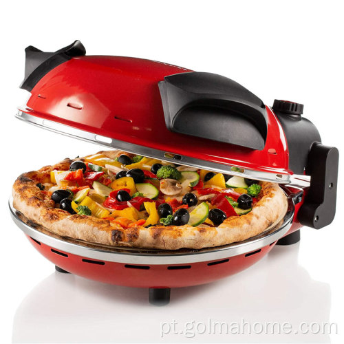 Máquina para fazer pizza elétrica crocante prato de pedra especial